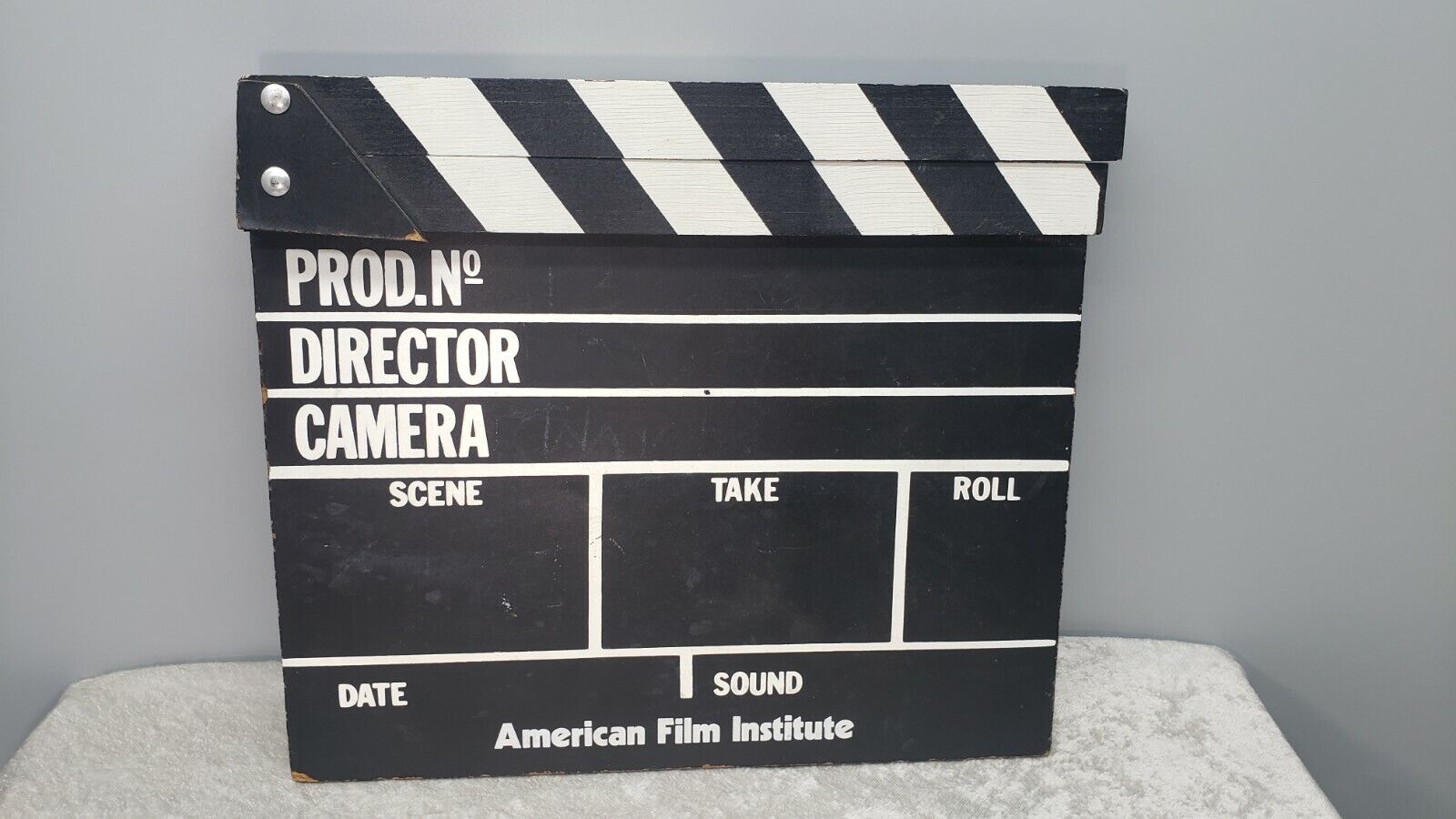 American Film Institute Clapper Board With Used Screenplay B1022