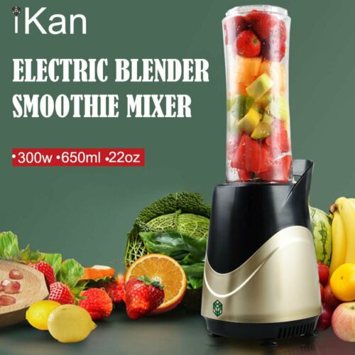 Us Smoothies Blender Personal Size 300 W 22oz Portable Travel Sports Bottle