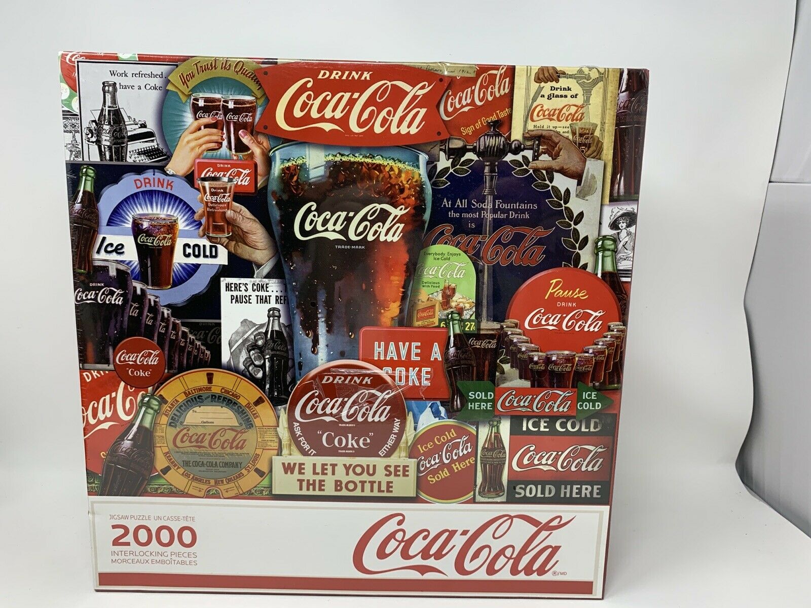 Coca Cola Decades Of Traditions 2000 Piece Jigsaw Puzzle Springbrook Nib