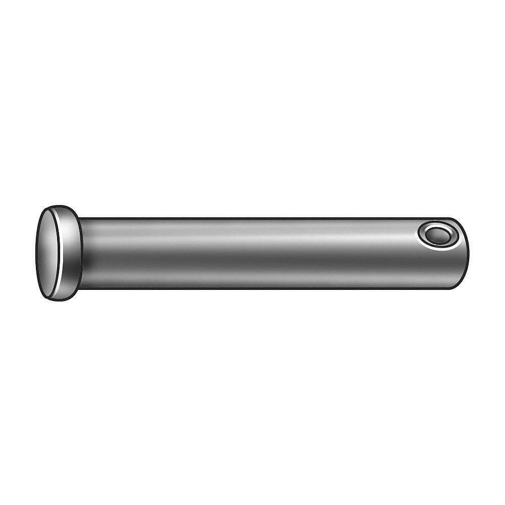 Grainger Approved 15-091-001 Clevis Pin,std,18-8,0.500 In X1 1/4 In L