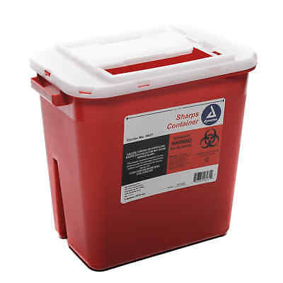 Sharps Container Red 2 Gallon Slide Lid Each