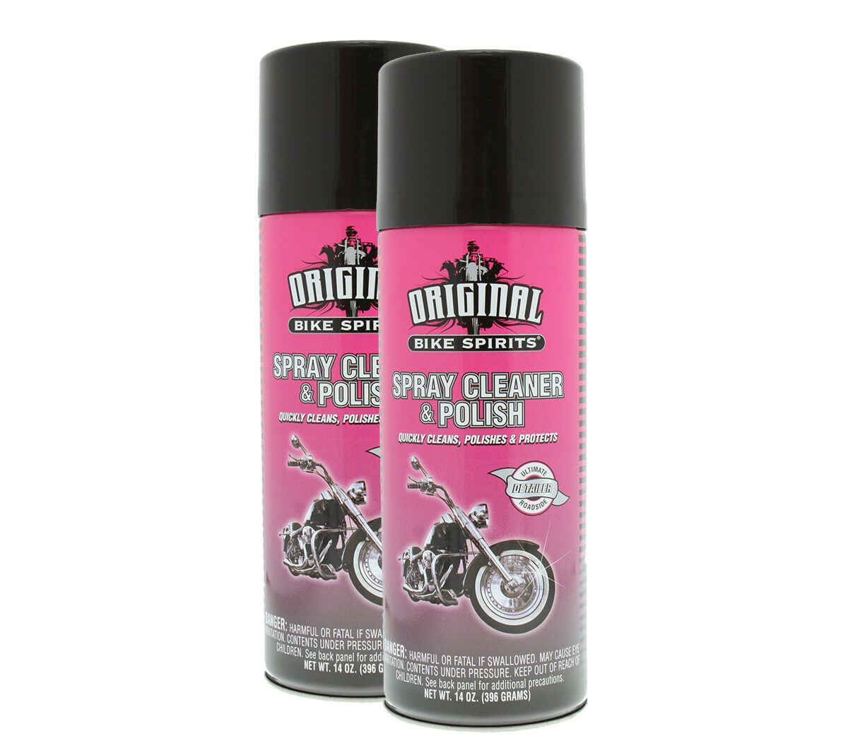 Original Bike Spirits Motorcycle Atv  Spray Cleaner & Polish 14 Oz 2-pack