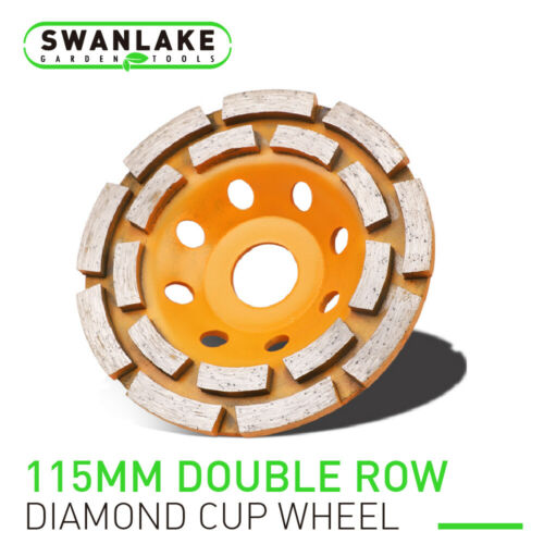 4.5" Diamond Grinding Cup Wheel Double Row Concrete Angle Grinder 18 Segments