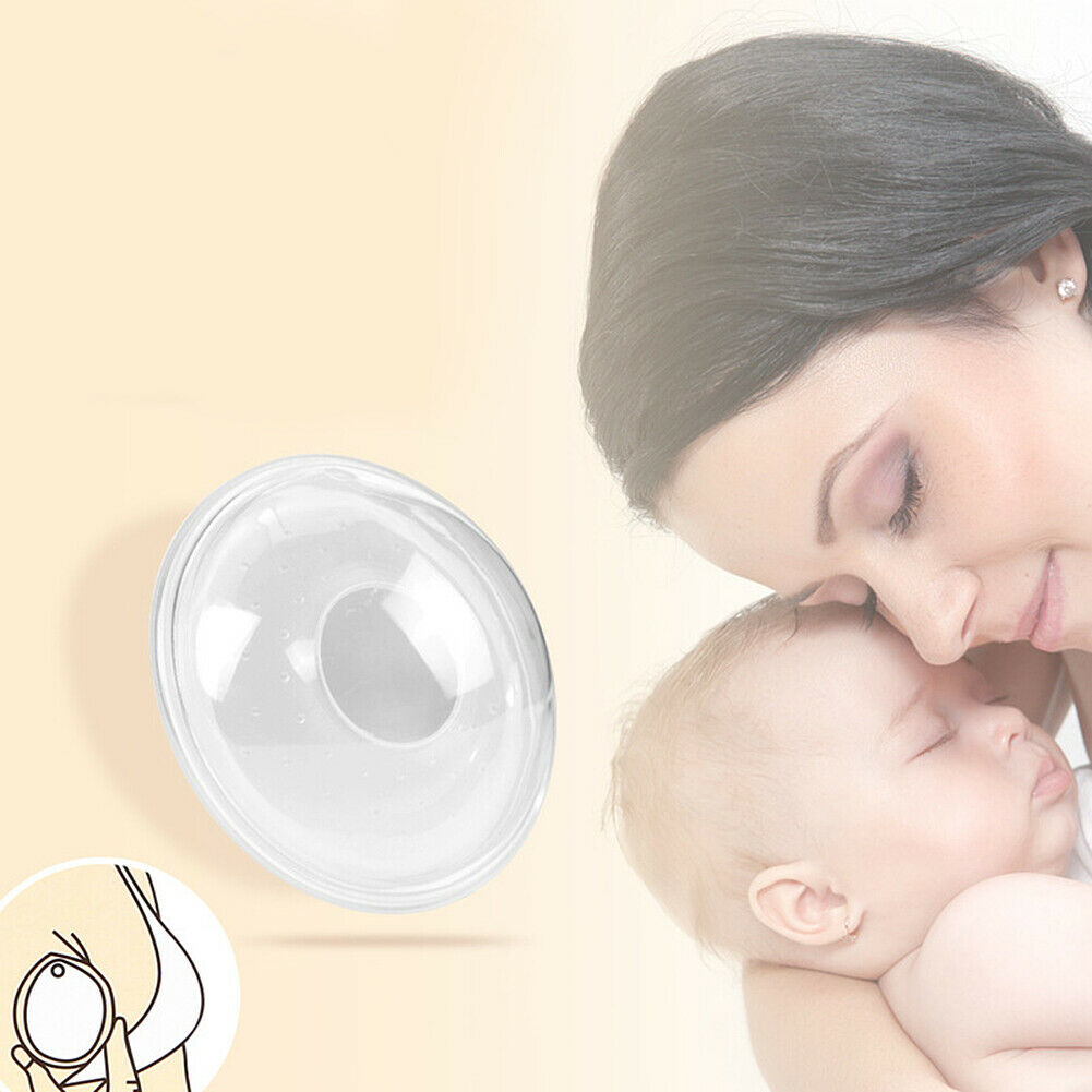 Us 2-4pcs Silicone Breast Shells Milk Saver Collector Nursing Breastfeeding Cups