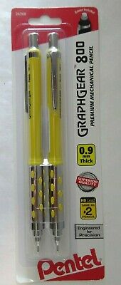 2 Pack Pentel Graphgear 800 Premium Mechanical Pencil 0.9mm