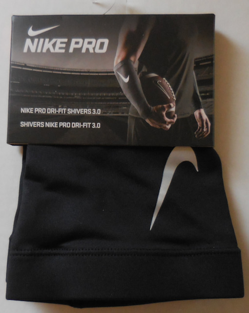 Nike Pro Dri-fit Shiver 3.0 Arm Sleeves Black/silver 1 Pair Size Osfm Nwt