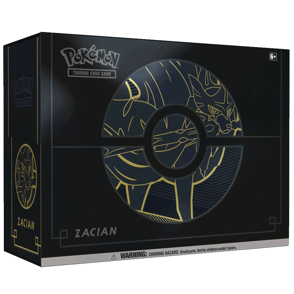 Pokemon Tcg: Elite Trainer Box Plus Sword & Shield Zacian New Sealed