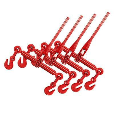 4 X Ratchet Chain Load Binder 5/16"- 3/8", Chain Hook Tie Down Rigging Equipment
