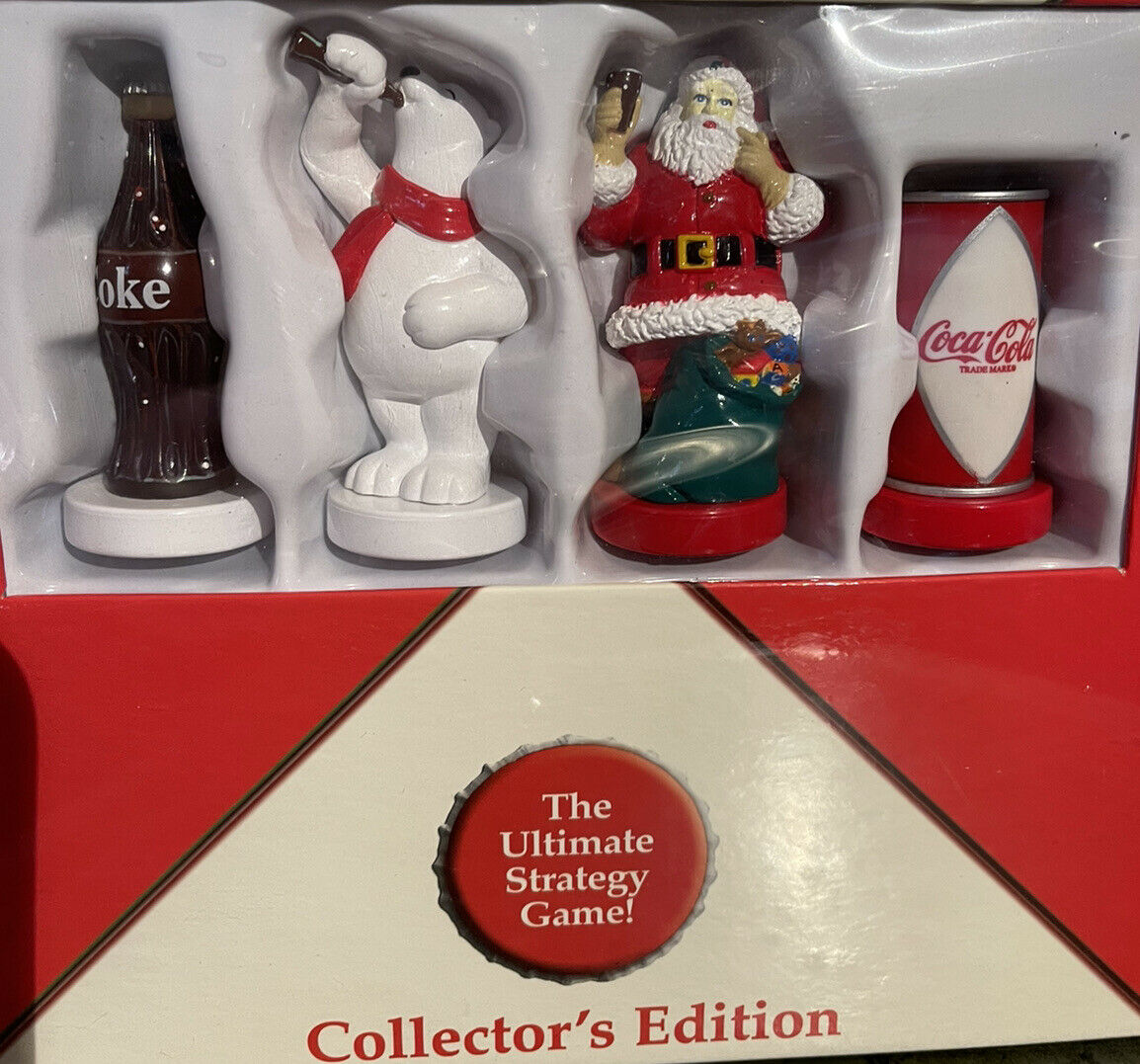 Coca Cola (santa ) Vs Coke (polar Bear) Chess Set 2002 Collector's Edition Nib