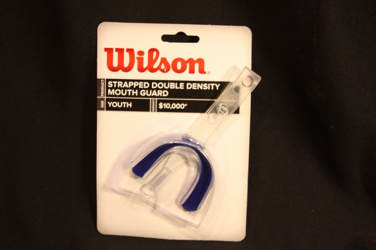 New - Wilson Strapped Double Density Mouth Guard - Size: Youth - Sport Guard