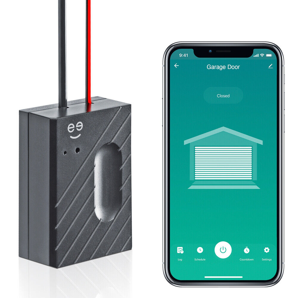 Geeni Smart Garage Door Opener, Wifi App Controlled Garage Opener, Voice Control