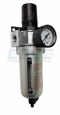 1/2" Combo Air Pressure Regulator Water Trap Particulate Filter For Compressor