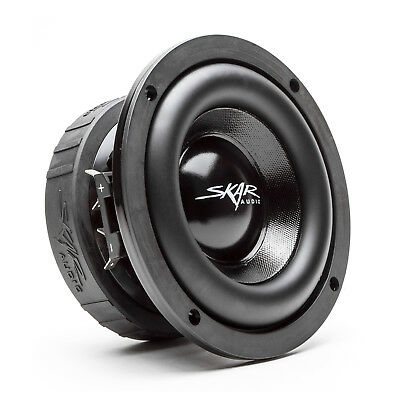New Skar Audio Evl-65 D4 6.5" Dual 4 Ohm 400w Max Power Subwoofer