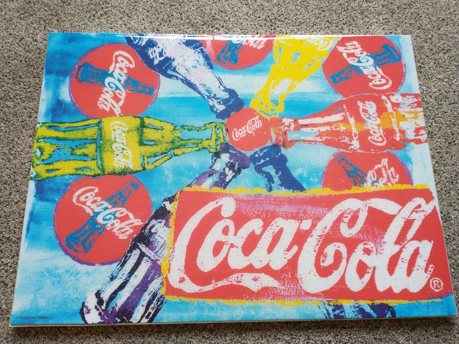 Coca Cola Coke Pop Puzzle Art Epoxy Resin Picture Wall Hanging