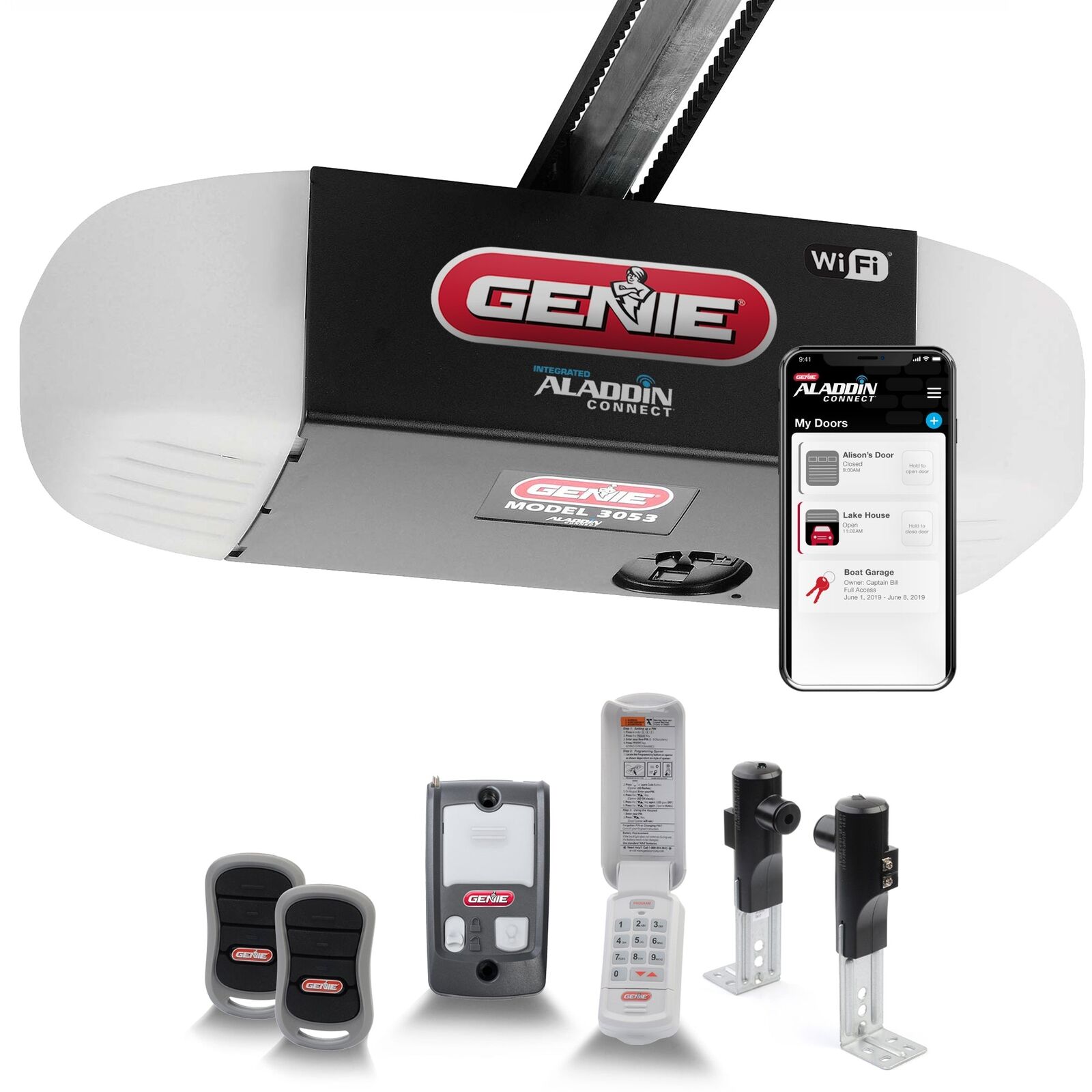 Genie Smart Connected Belt Drive Garage Door Opener