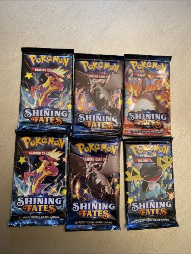 Pokemon Shining Fates Booster Pack [random Art] 1 Pack Fire Free Shipping