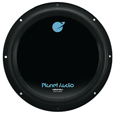 Planet Audio Ac12d 12 Inch 1800 Watts 4 Ohm Dual Voice Coil Car Audio Subwoofer