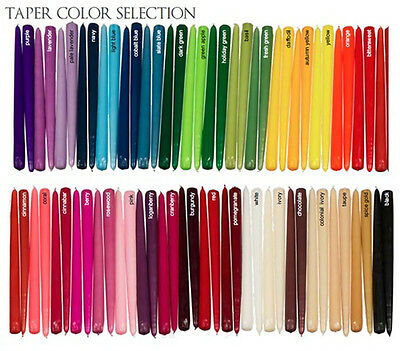 12" Taper Candles Dripless Made In The Usa 49 Colors